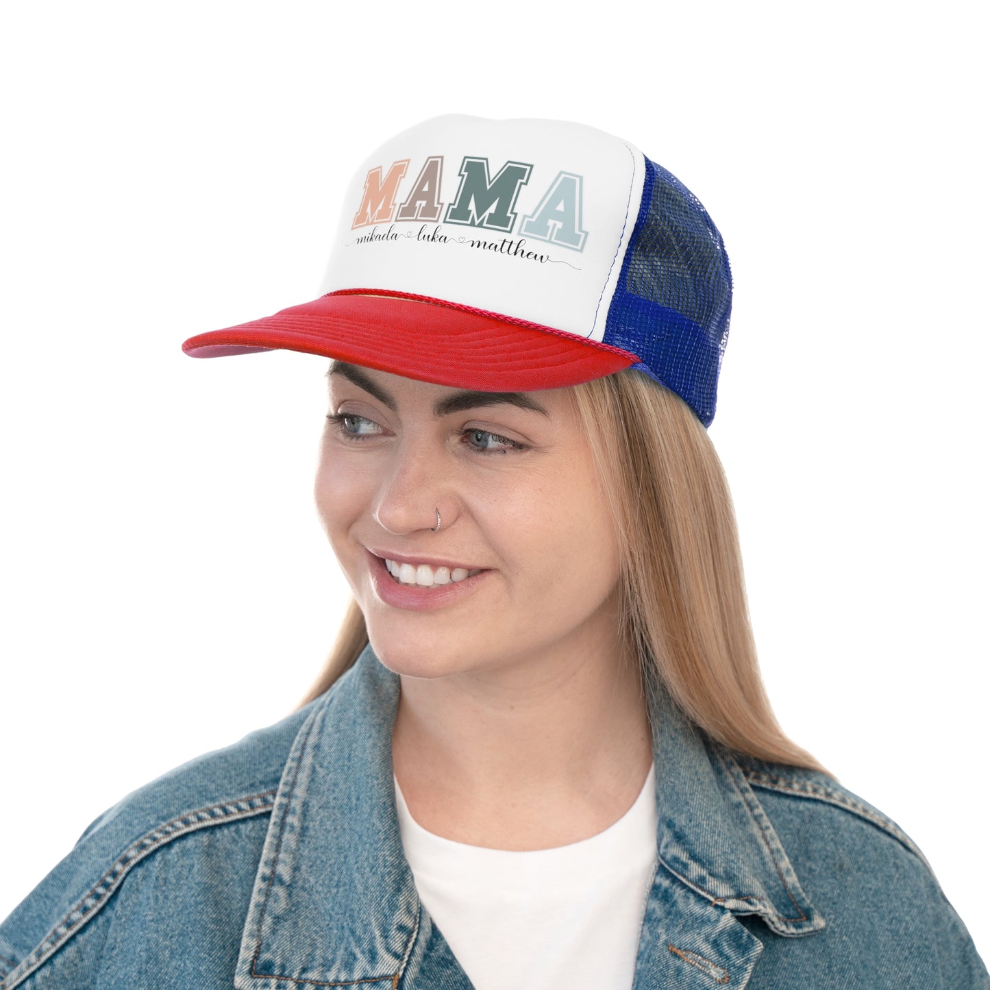 Personalized Custom Mama Trucker Cap