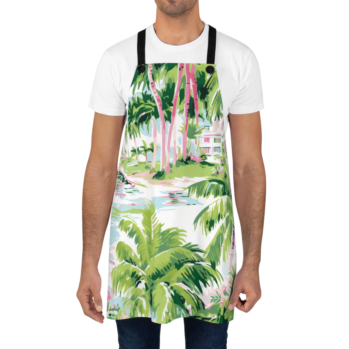 Preppy Tropical Villa Apron