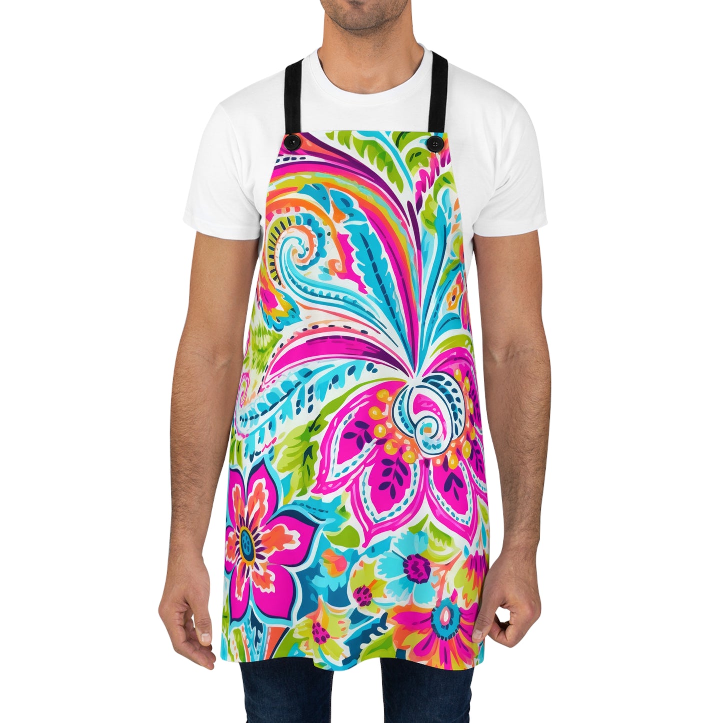 Bright Paisley Apron
