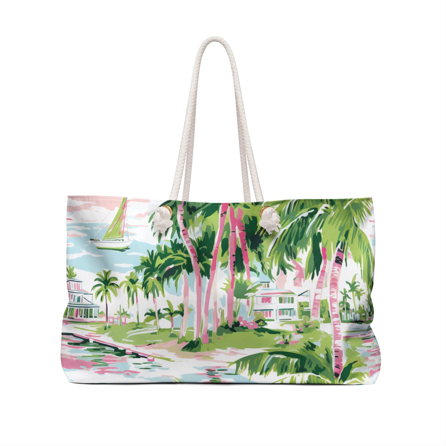 Preppy Tropical Villa Weekender Bag
