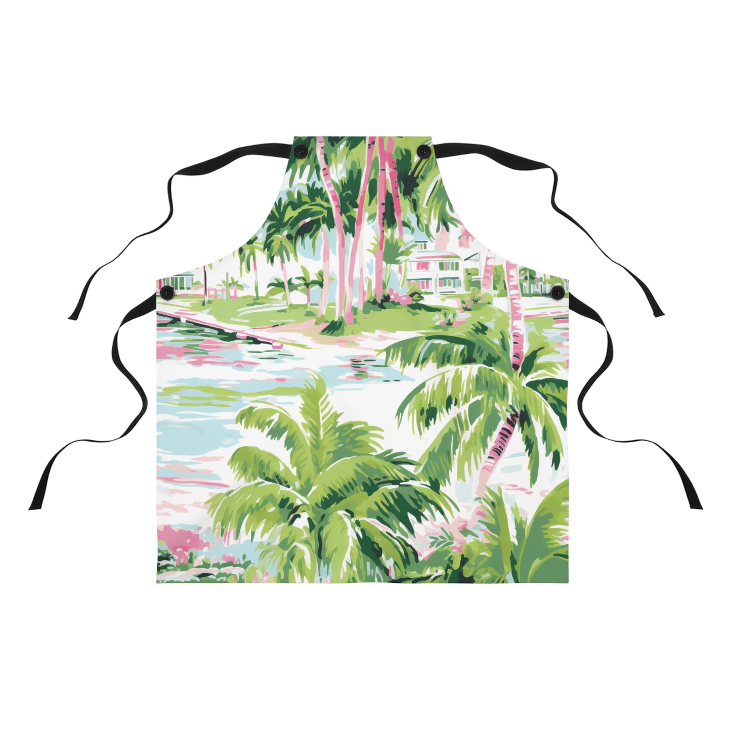 Preppy Tropical Villa Apron