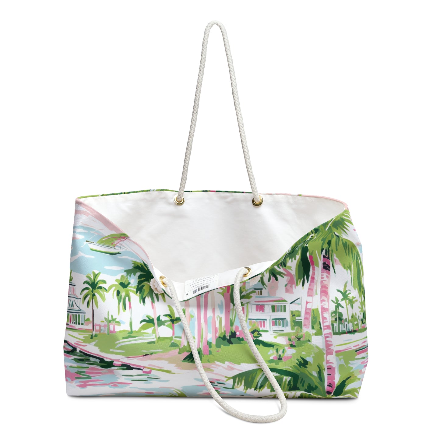 Preppy Tropical Villa Weekender Bag