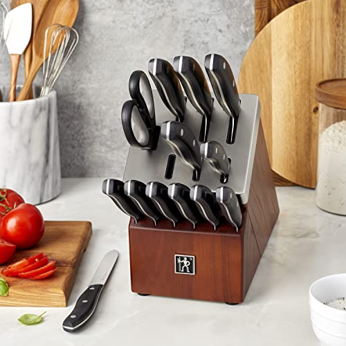 HENCKELS Definition Self-Sharpening Knife Block Set, 14-pc, Black/Stainless Steel