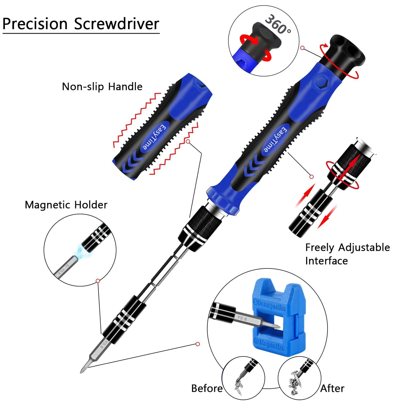 140 in 1 Precision Screwdriver Set, Professional Computer, Laptop Repair Tool Kit, Cell Phone Repair Tool Kit, Compatible for iPhone, Tablet, Macbook, PC, and Xbox Repair
