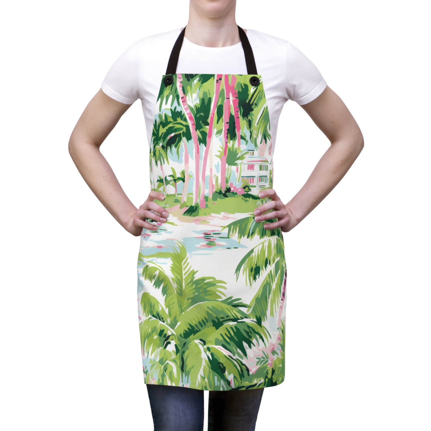 Preppy Tropical Villa Apron