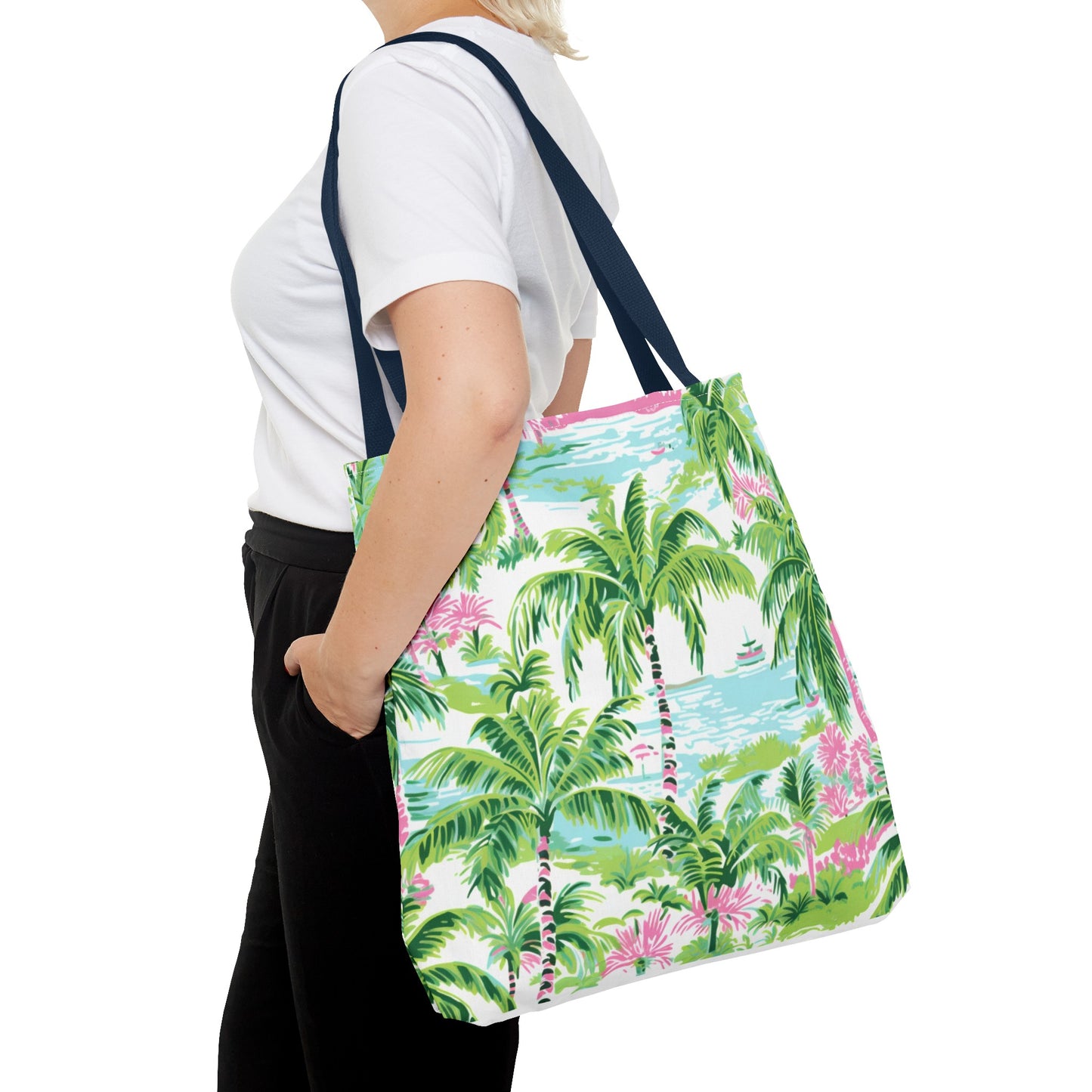 Preppy Tropical Ocean Tote Bag