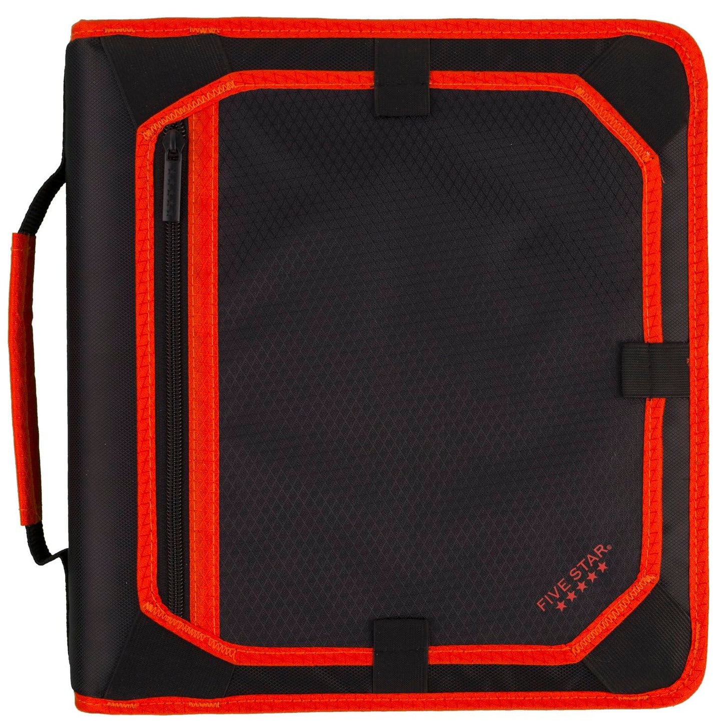 Five Star Zipper Binder, 2 Inch 3-Ring Binder for School, Expansion Panel, 580 Sheet Capacity, Red/Black (29052CE8)