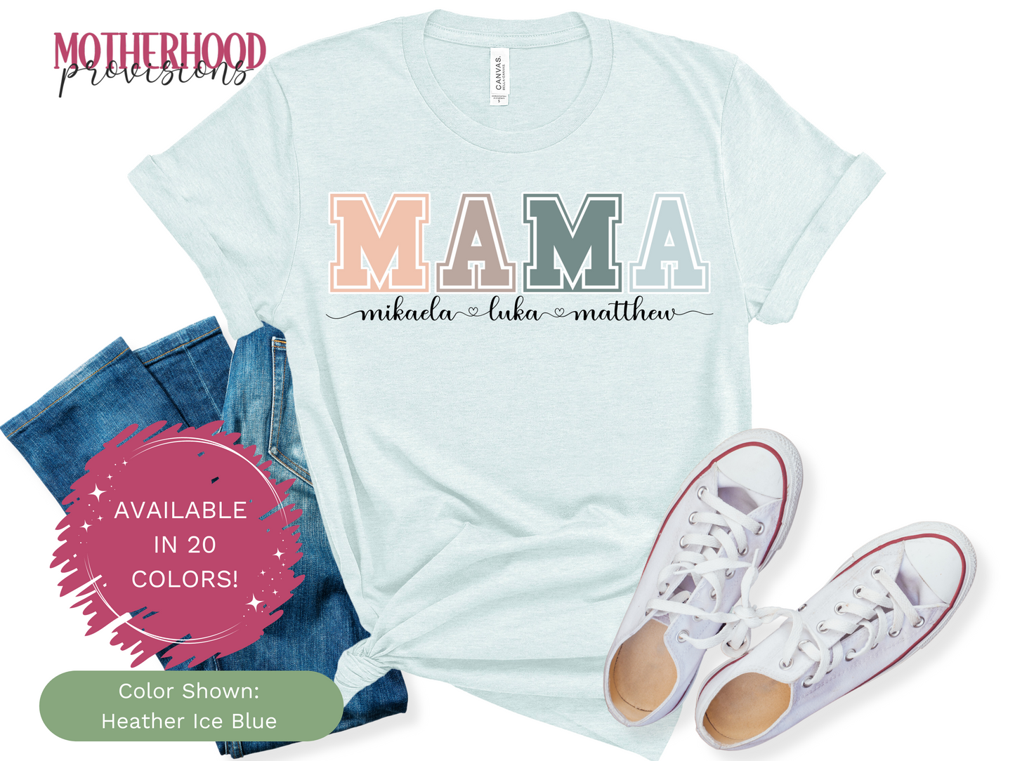 Personalized Custom Mama T-shirt