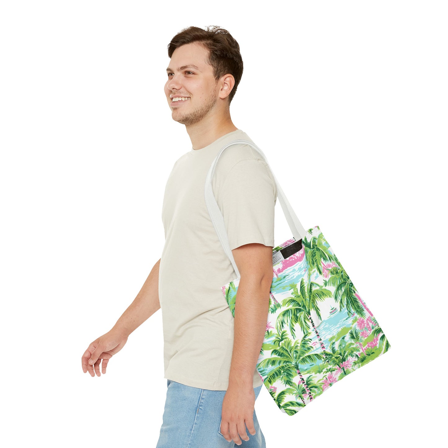 Preppy Tropical Ocean Tote Bag