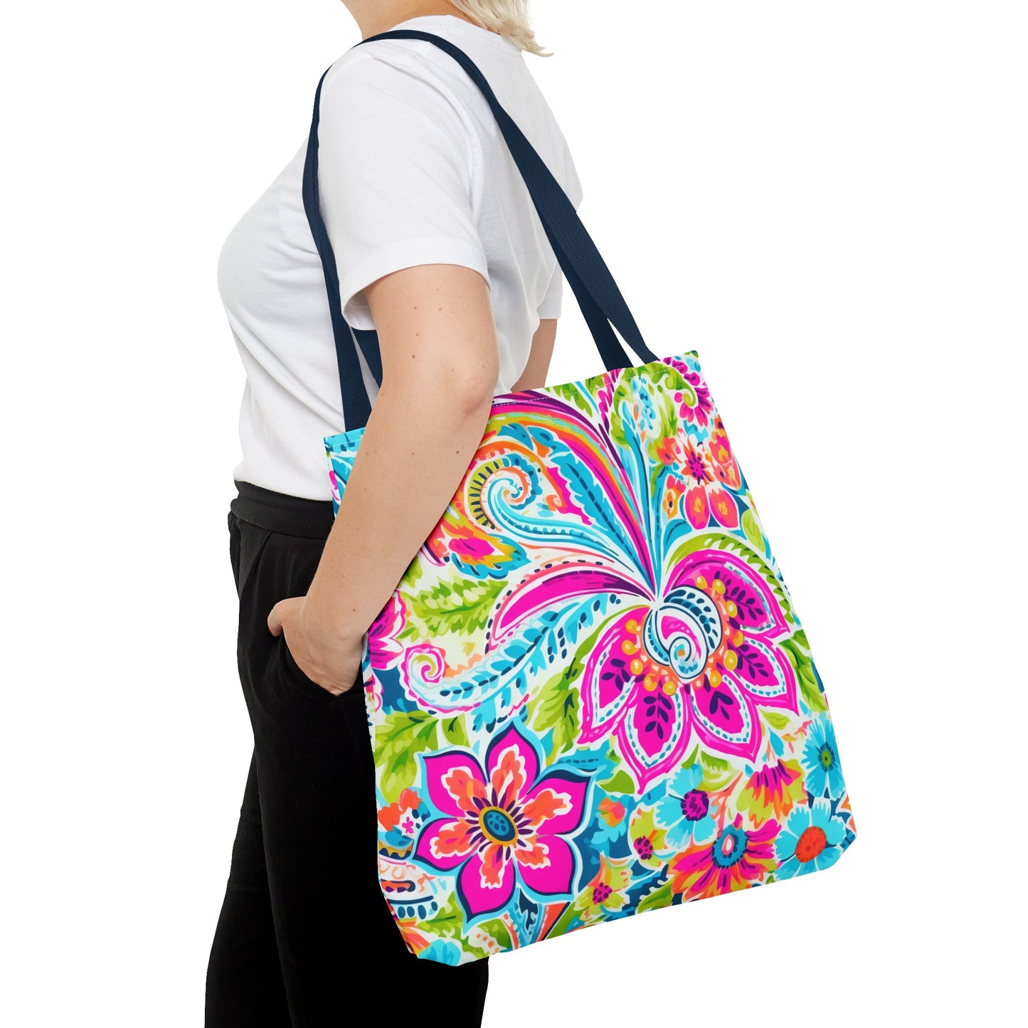 Bright Paisley Tote Bag