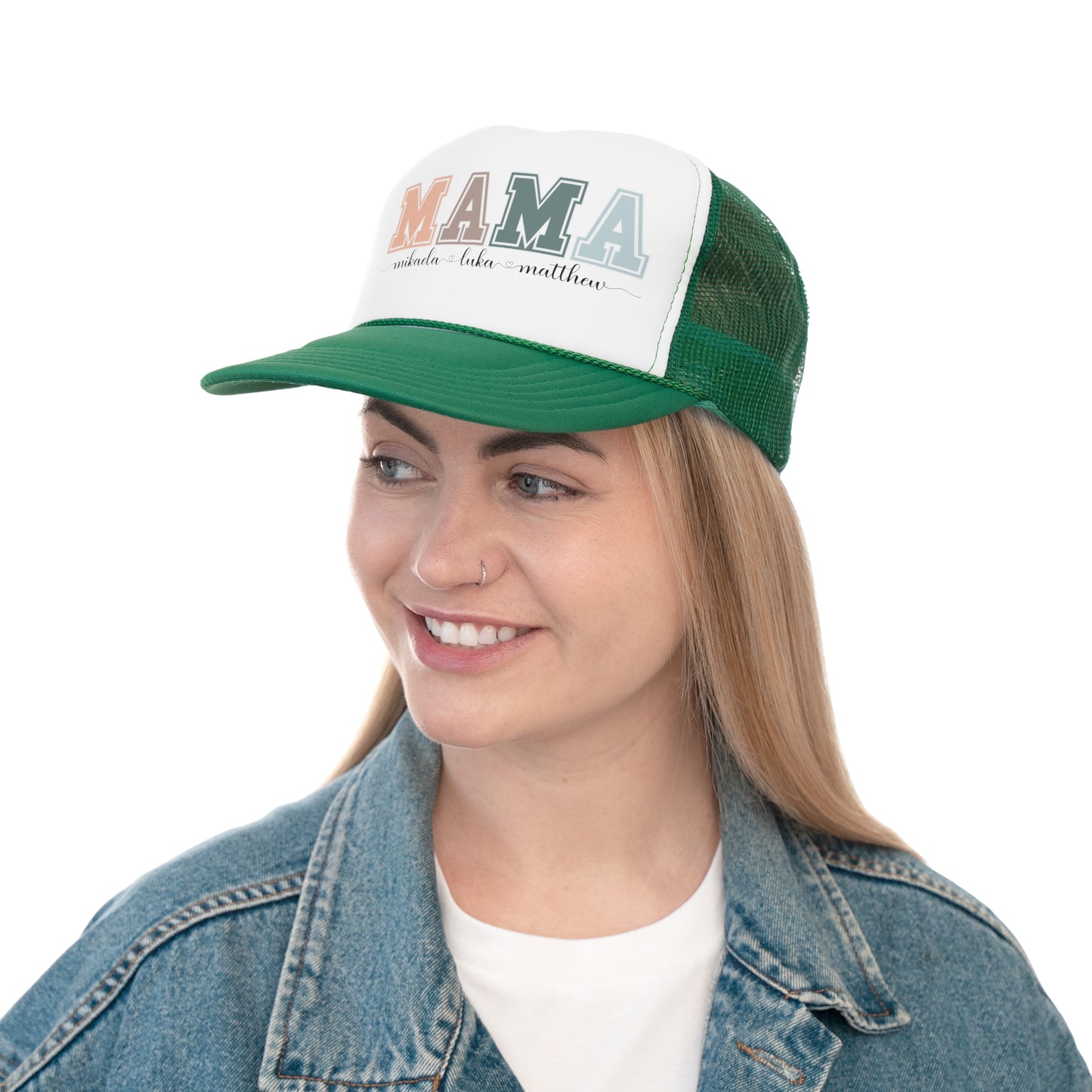 Personalized Custom Mama Trucker Cap