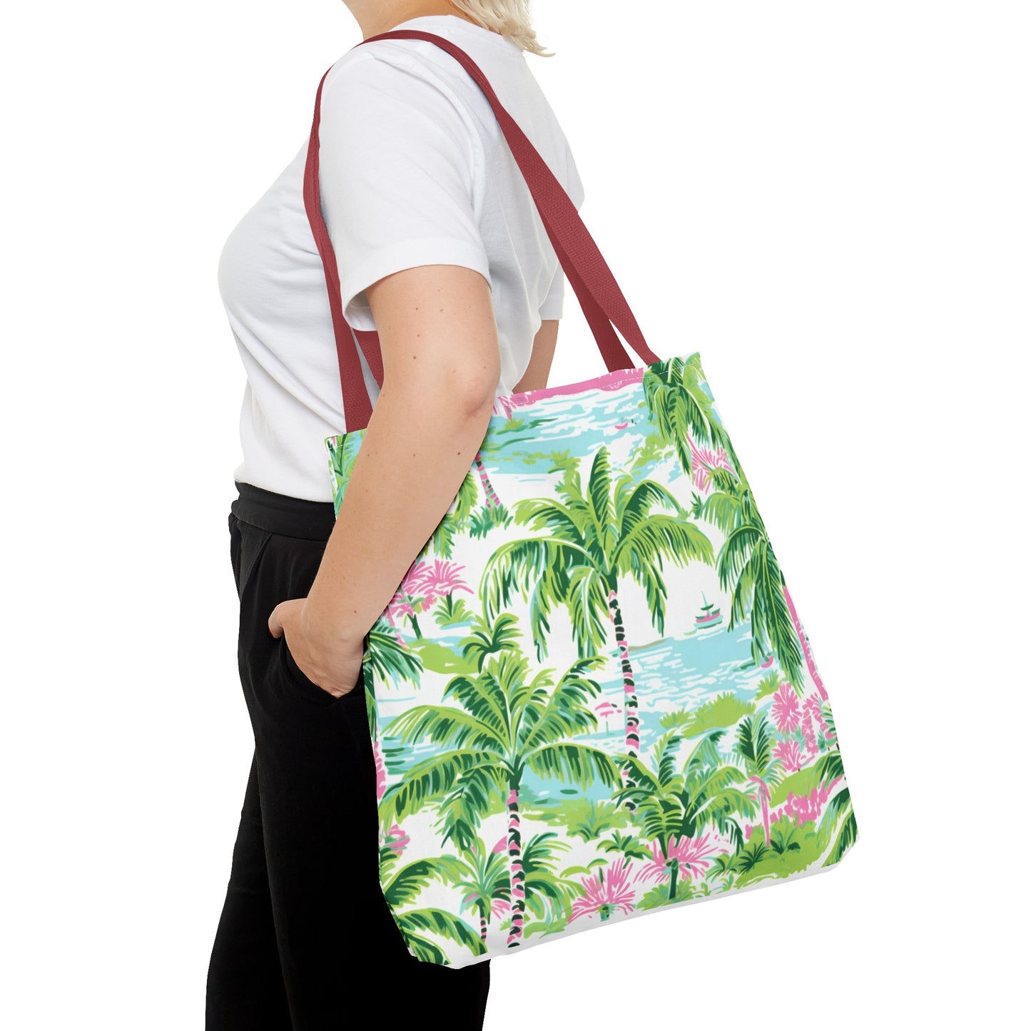 Preppy Tropical Ocean Tote Bag