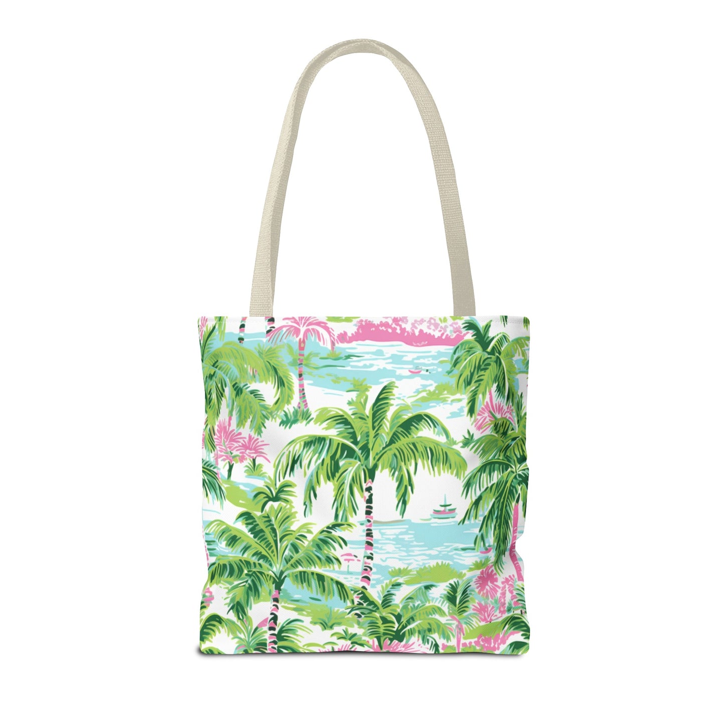 Preppy Tropical Ocean Tote Bag