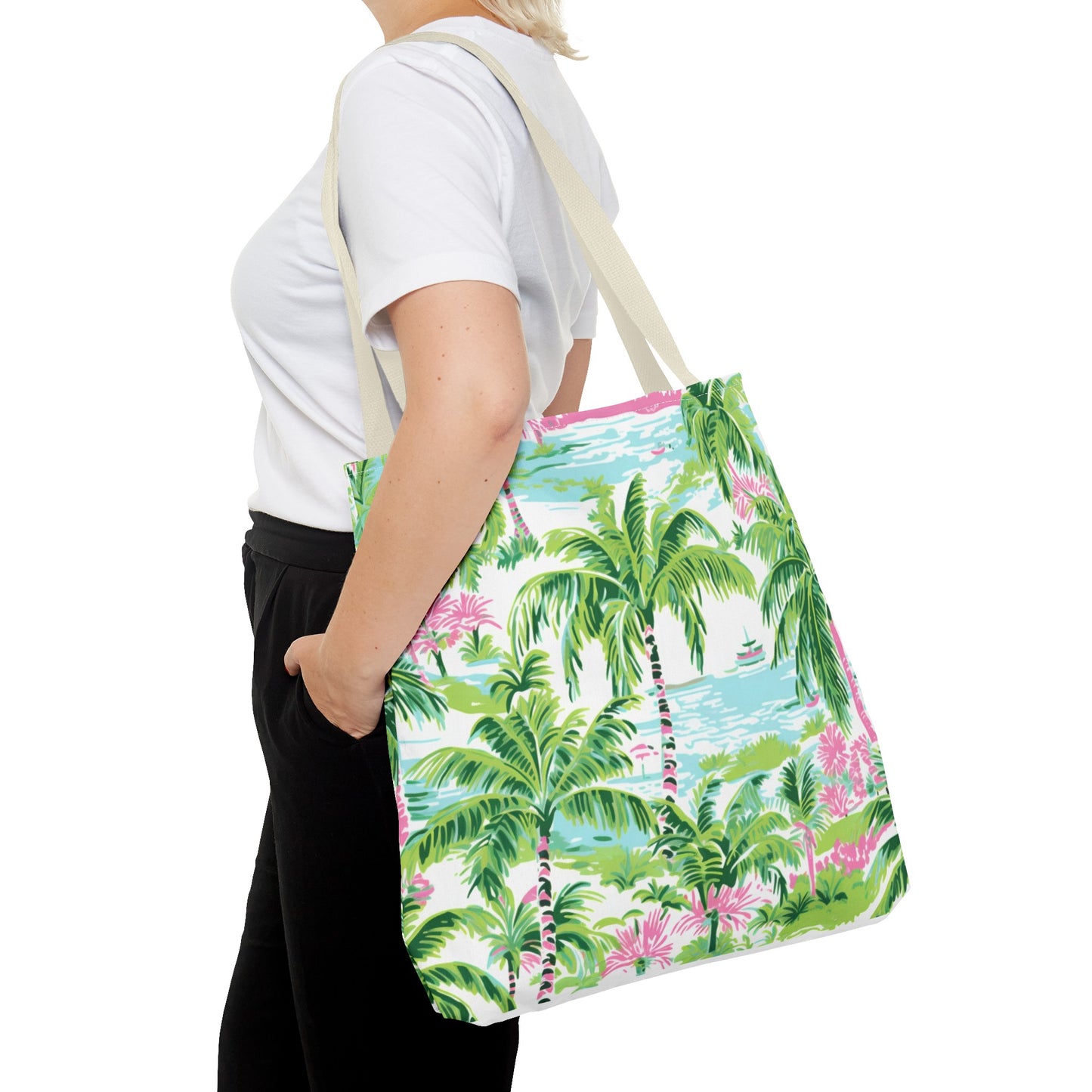Preppy Tropical Ocean Tote Bag