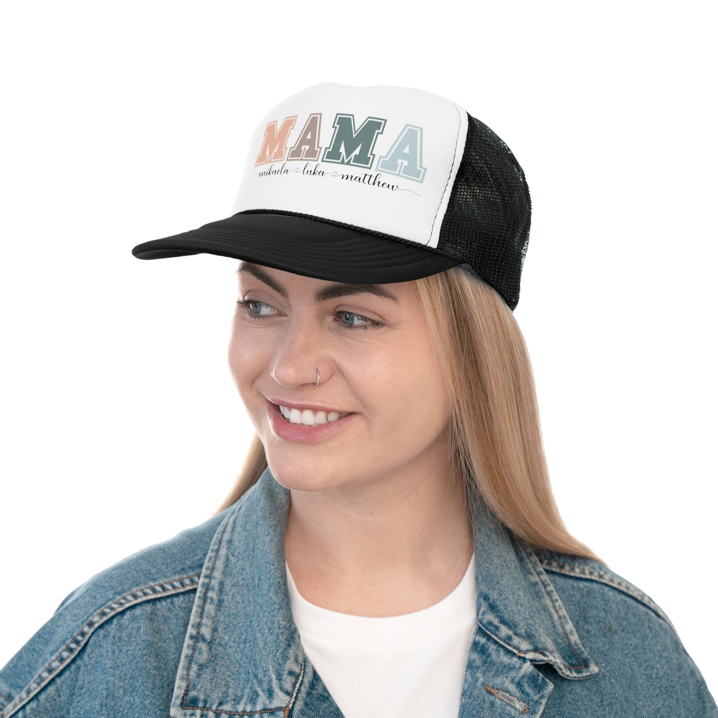Personalized Custom Mama Trucker Cap