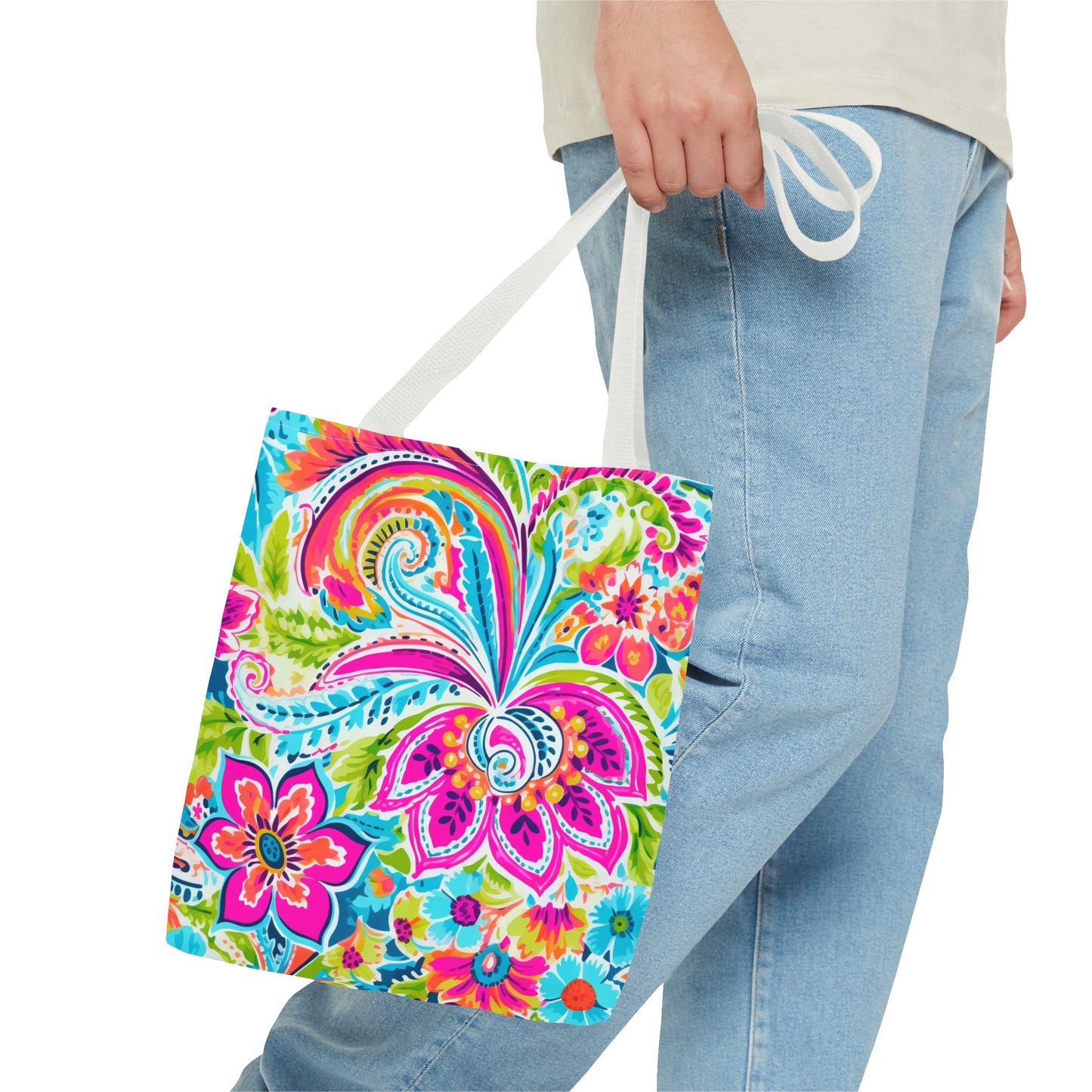 Bright Paisley Tote Bag