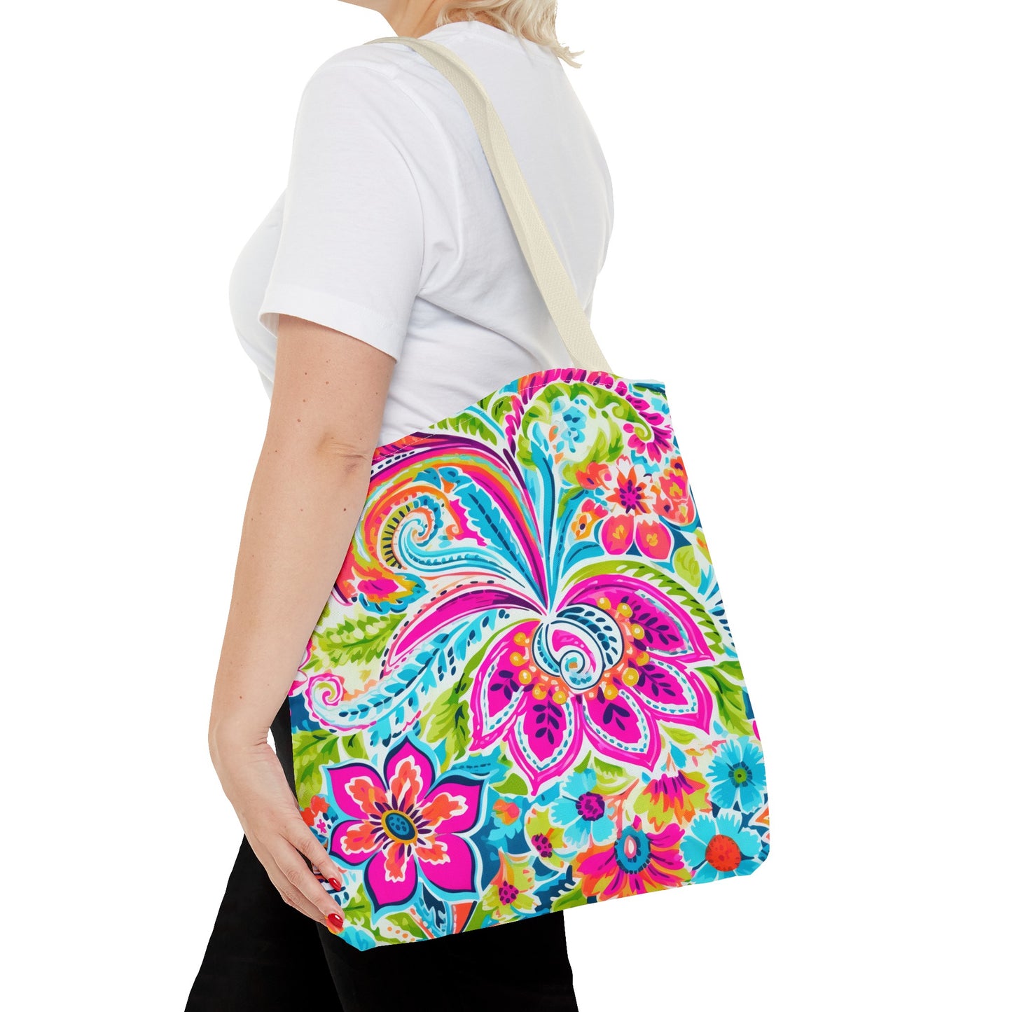 Bright Paisley Tote Bag