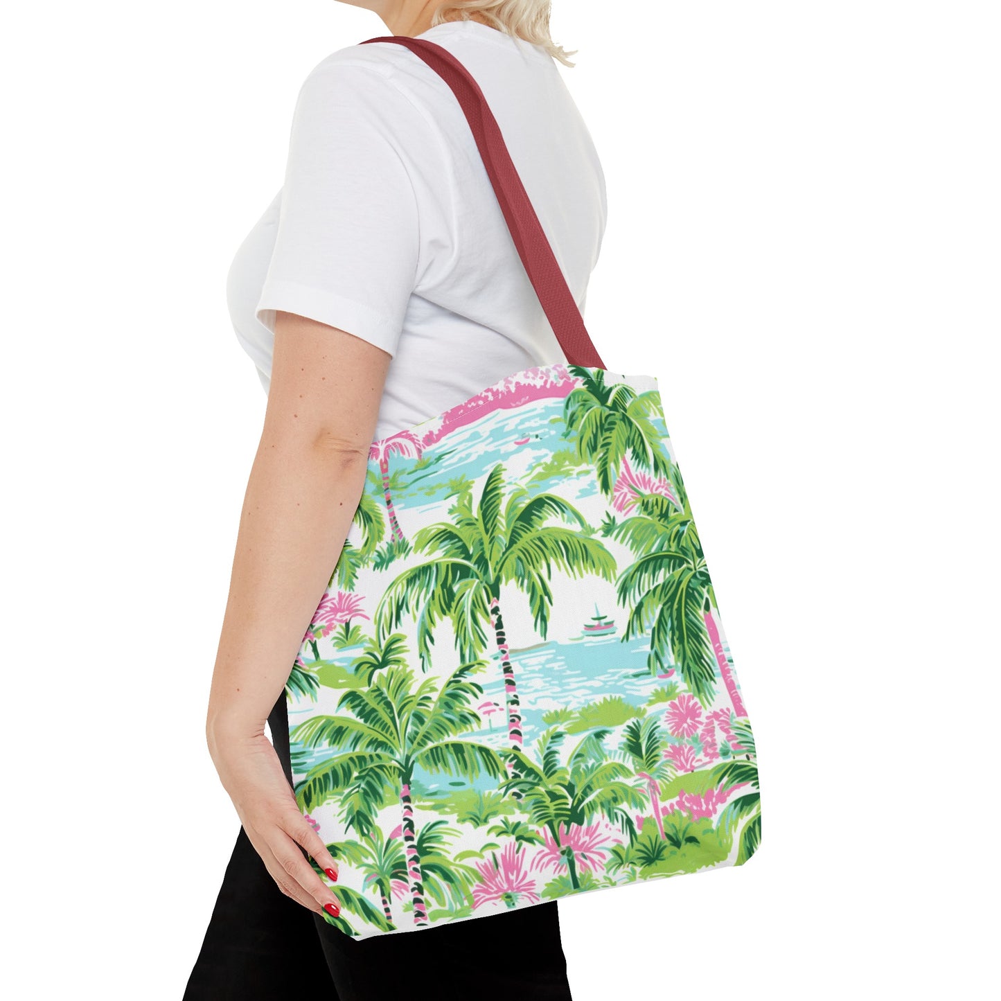Preppy Tropical Ocean Tote Bag