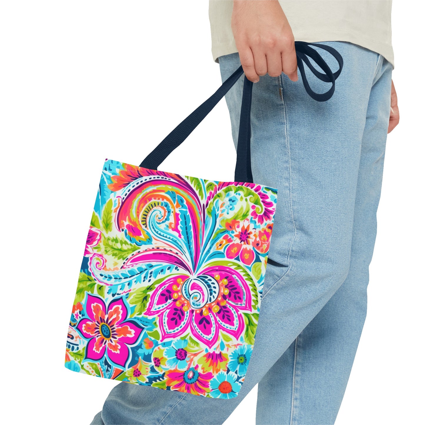 Bright Paisley Tote Bag