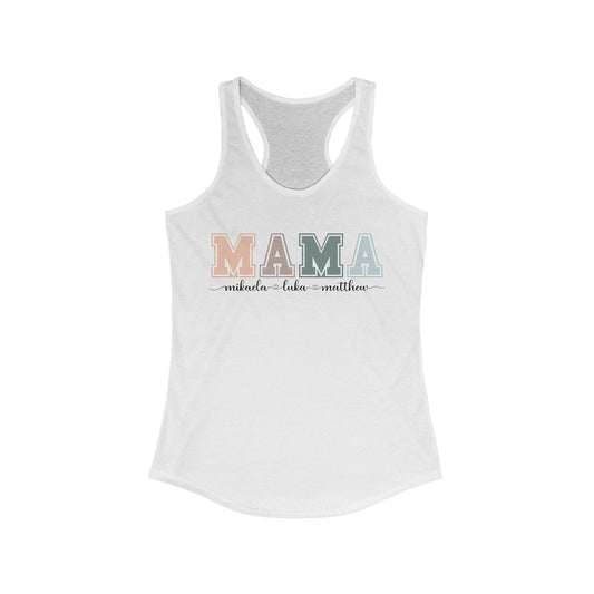 Personalized Custom Mama Racerback Tank