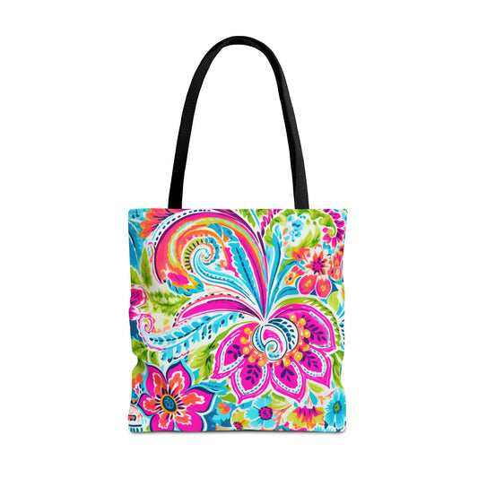 Bright Paisley Tote Bag