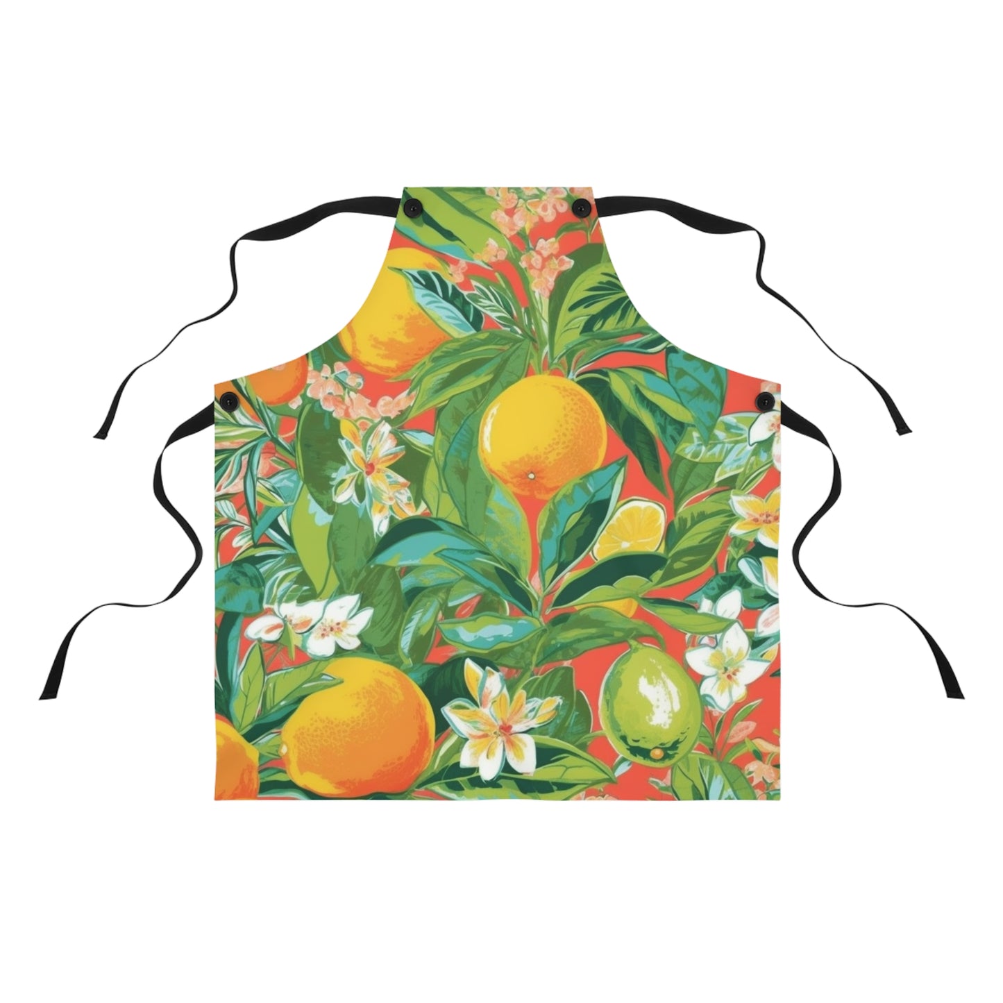 Fresh Coral Citrus Apron