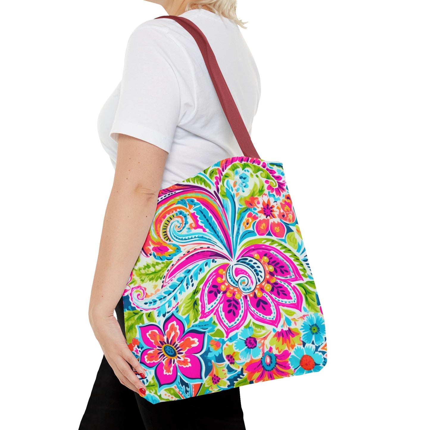 Bright Paisley Tote Bag