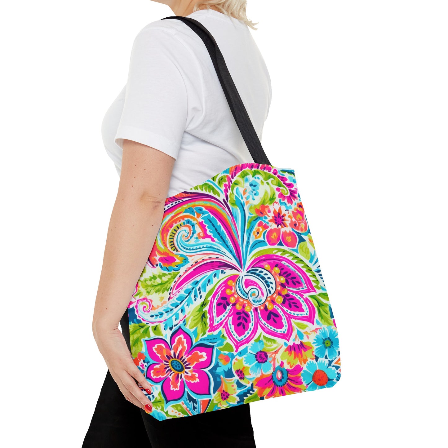 Bright Paisley Tote Bag