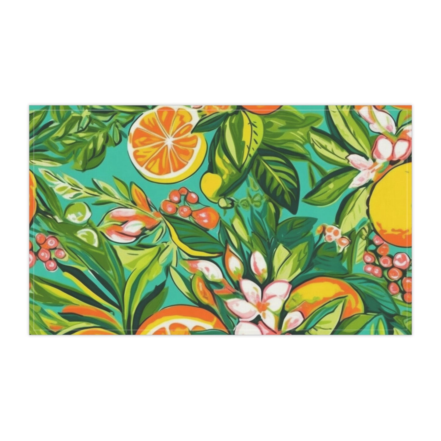 Fresh Green Citrus Kitchen Towel