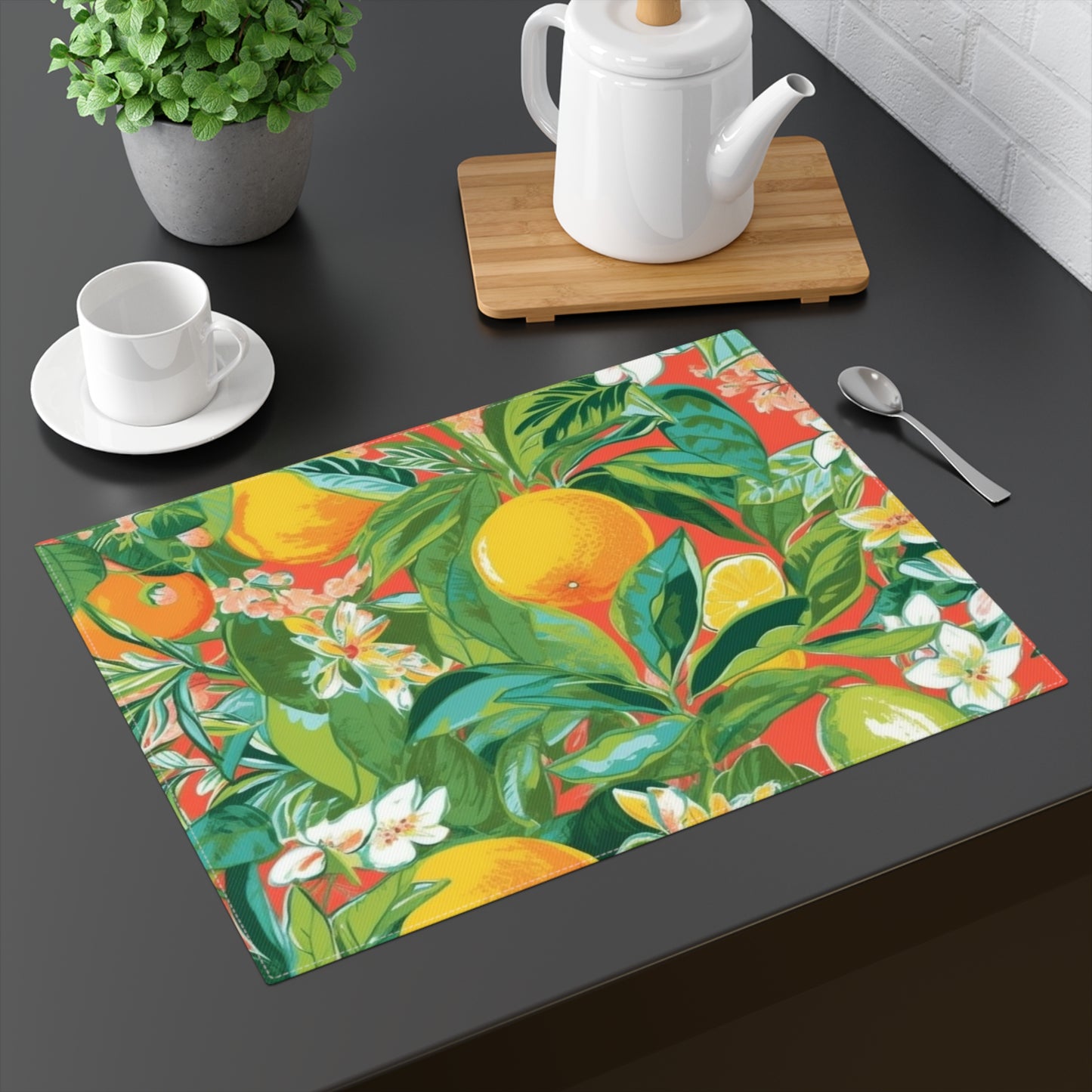 Fresh Coral Citrus Placemat