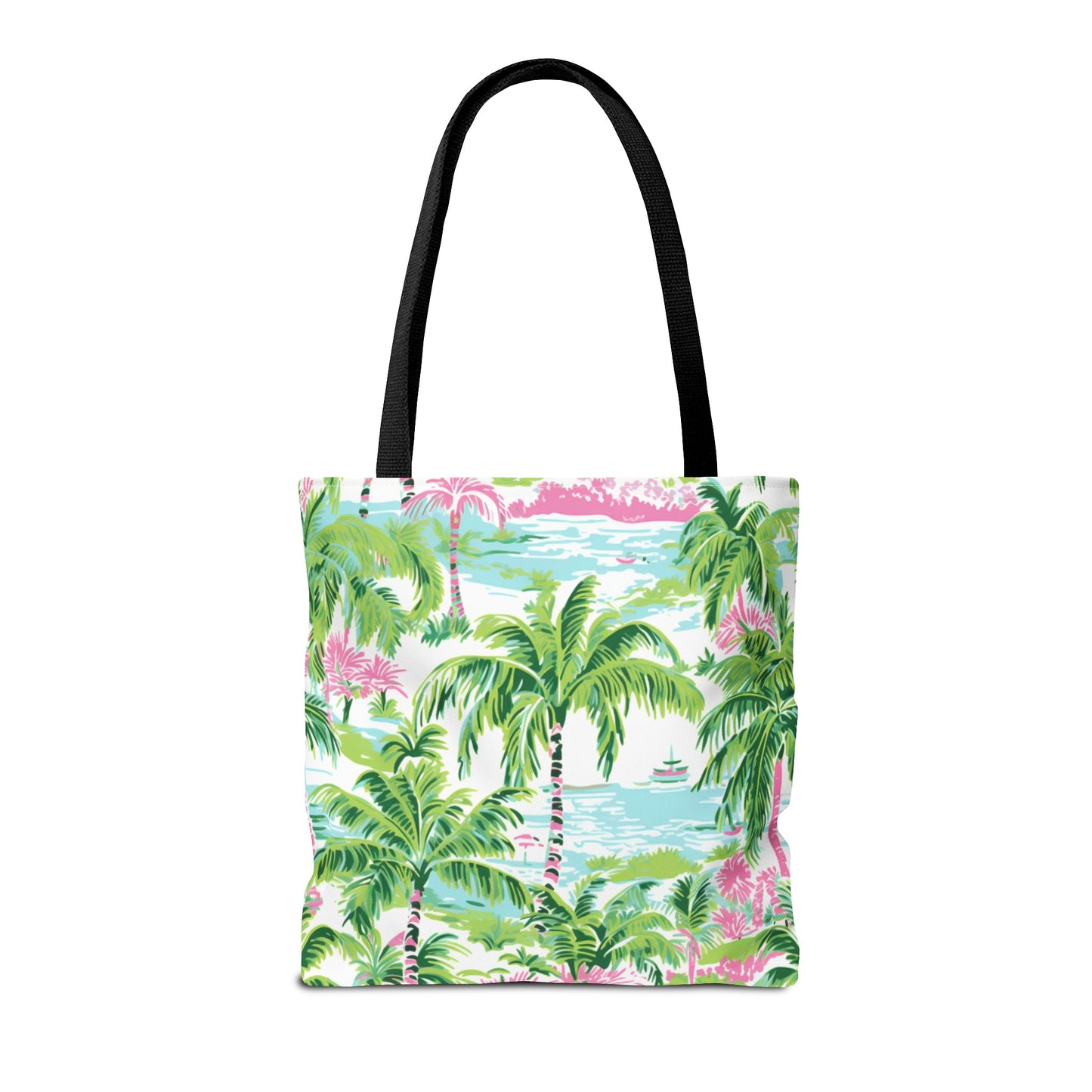 Preppy Tropical Ocean Tote Bag