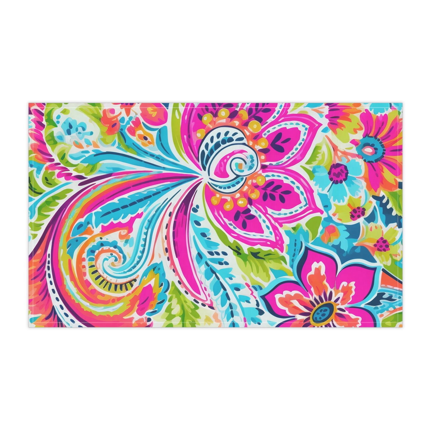 Bright Paisley Kitchen Towel