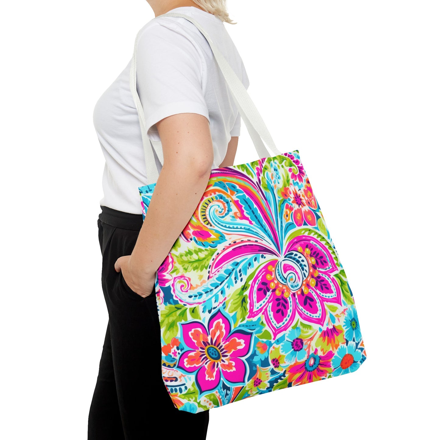 Bright Paisley Tote Bag