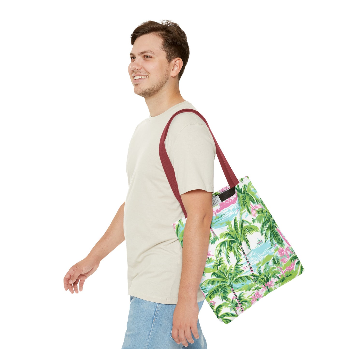 Preppy Tropical Ocean Tote Bag