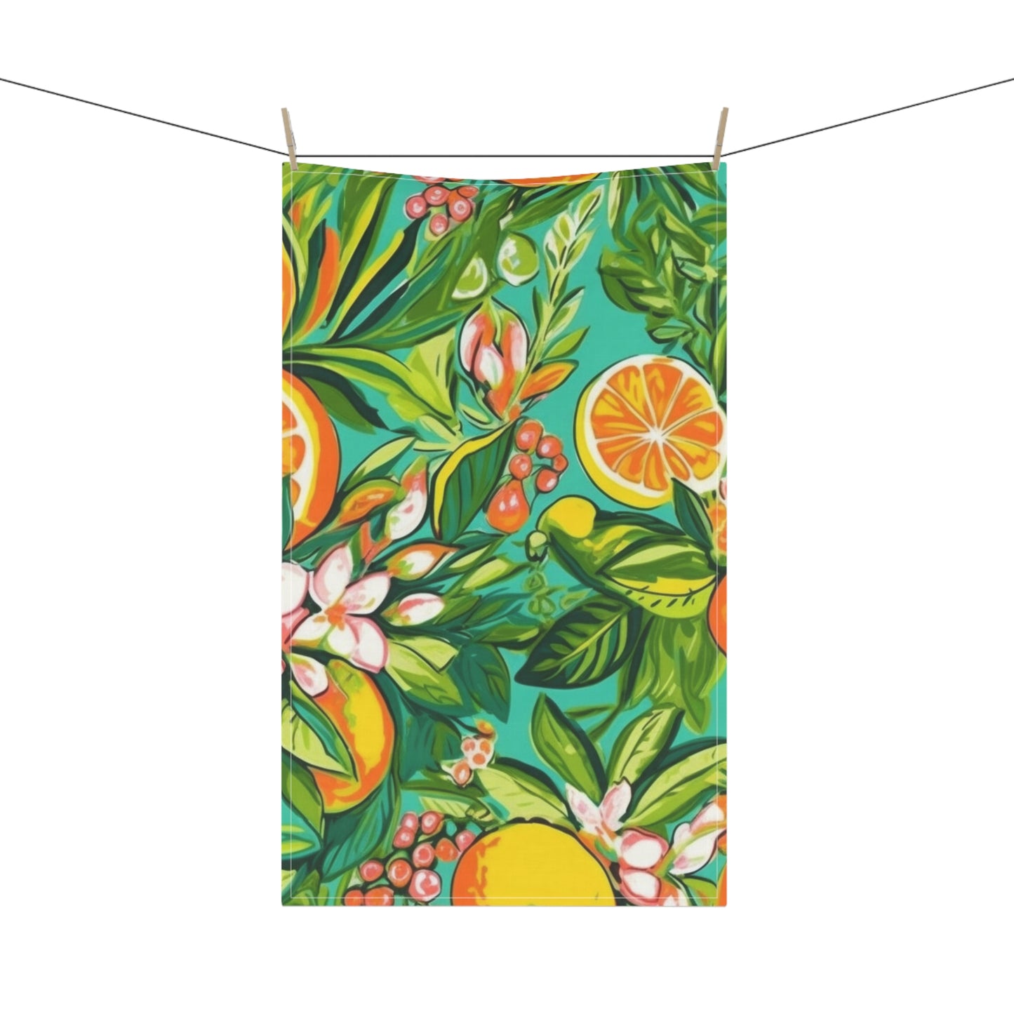 Fresh Green Citrus Kitchen Towel