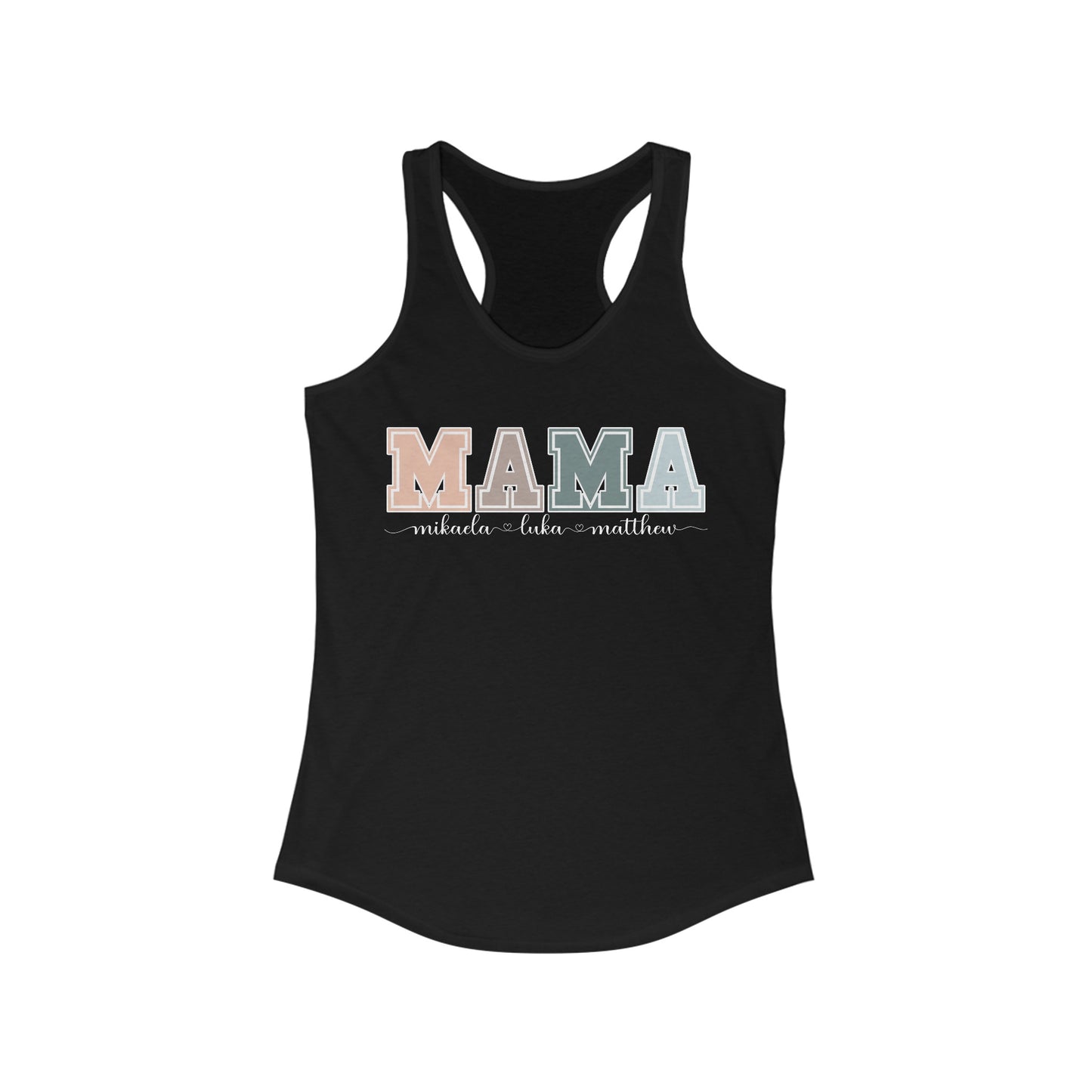 Personalized Custom Mama Racerback Tank