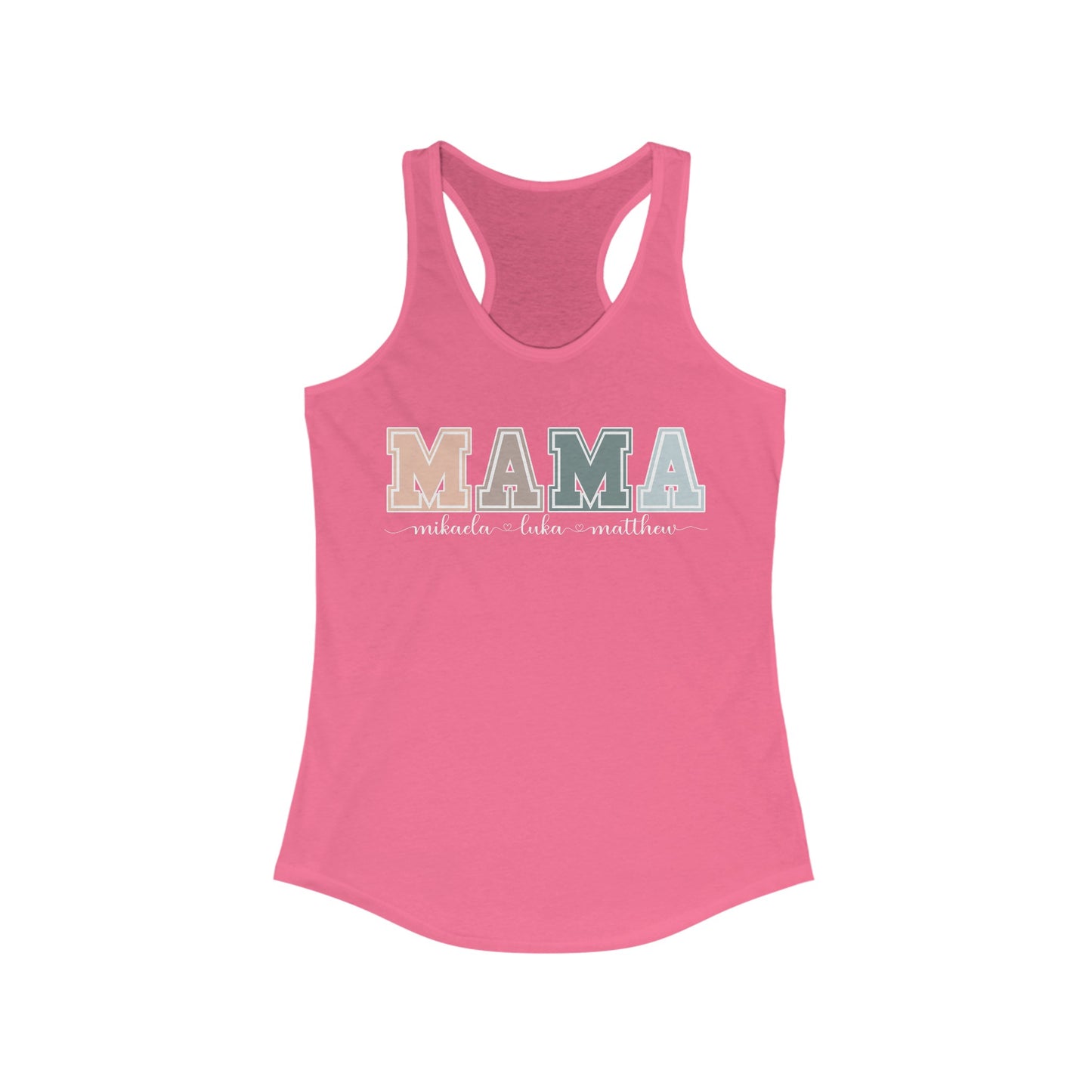 Personalized Custom Mama Racerback Tank