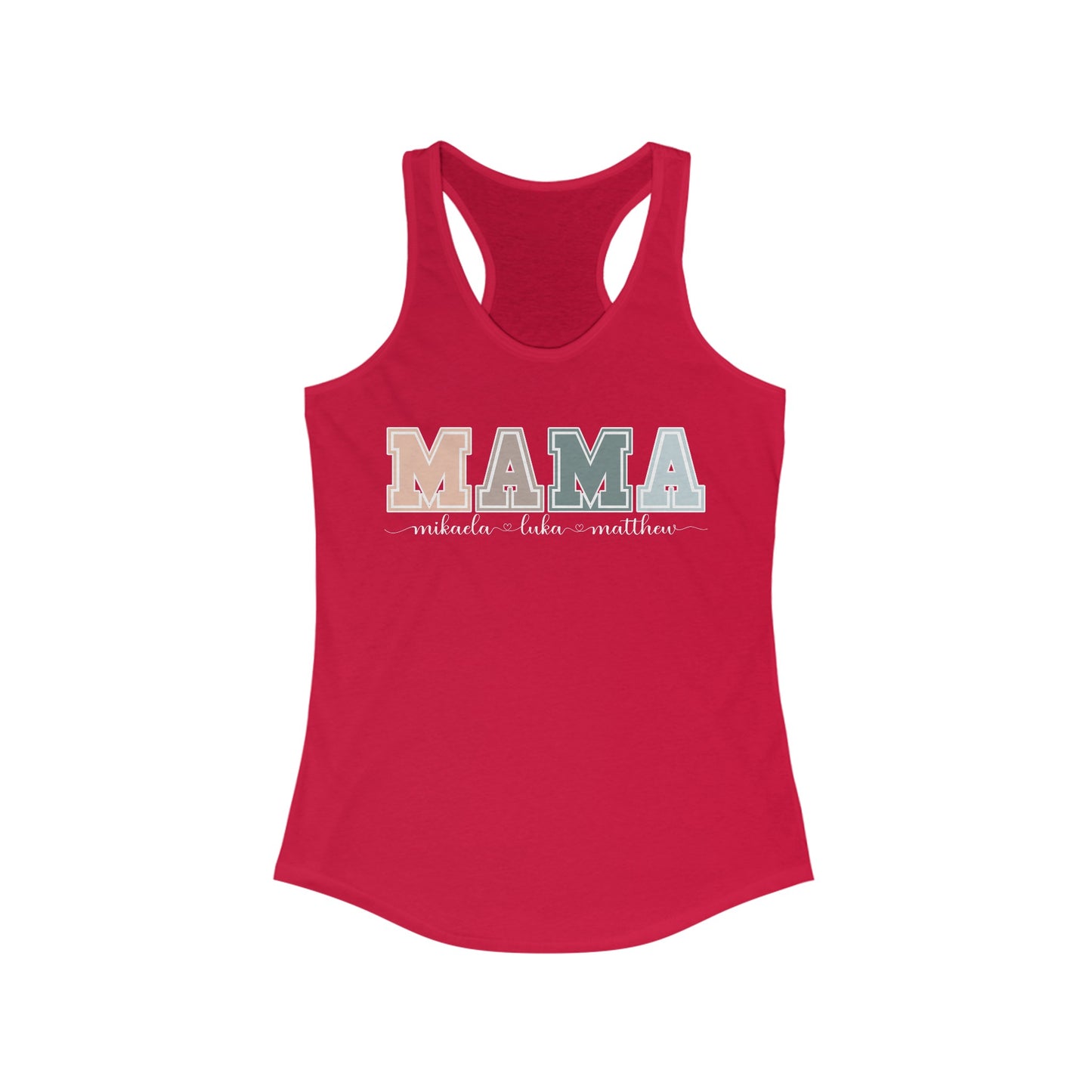 Personalized Custom Mama Racerback Tank