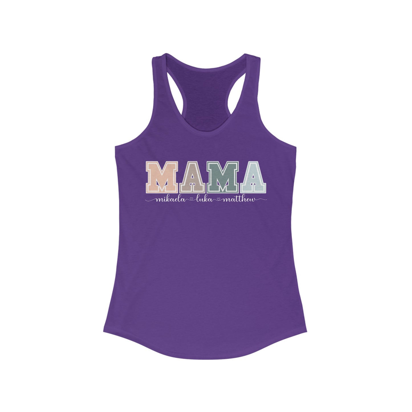 Personalized Custom Mama Racerback Tank