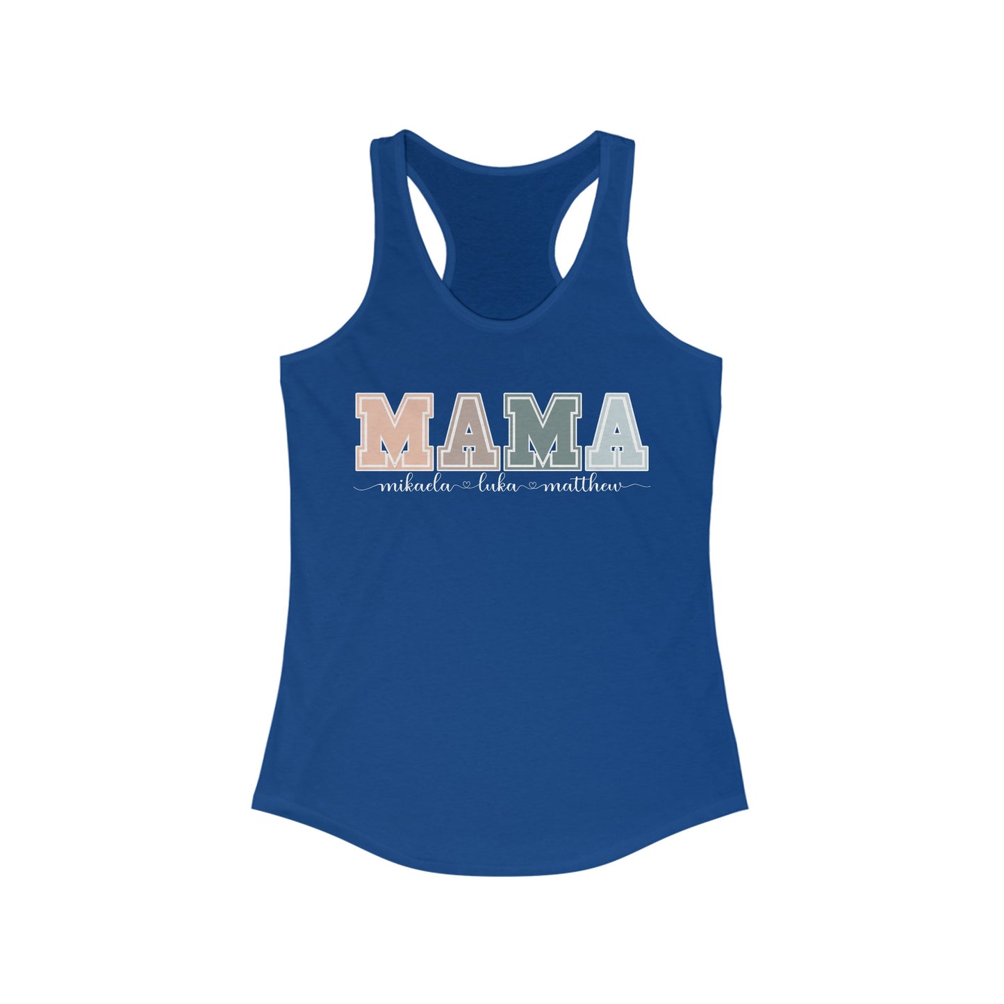 Personalized Custom Mama Racerback Tank