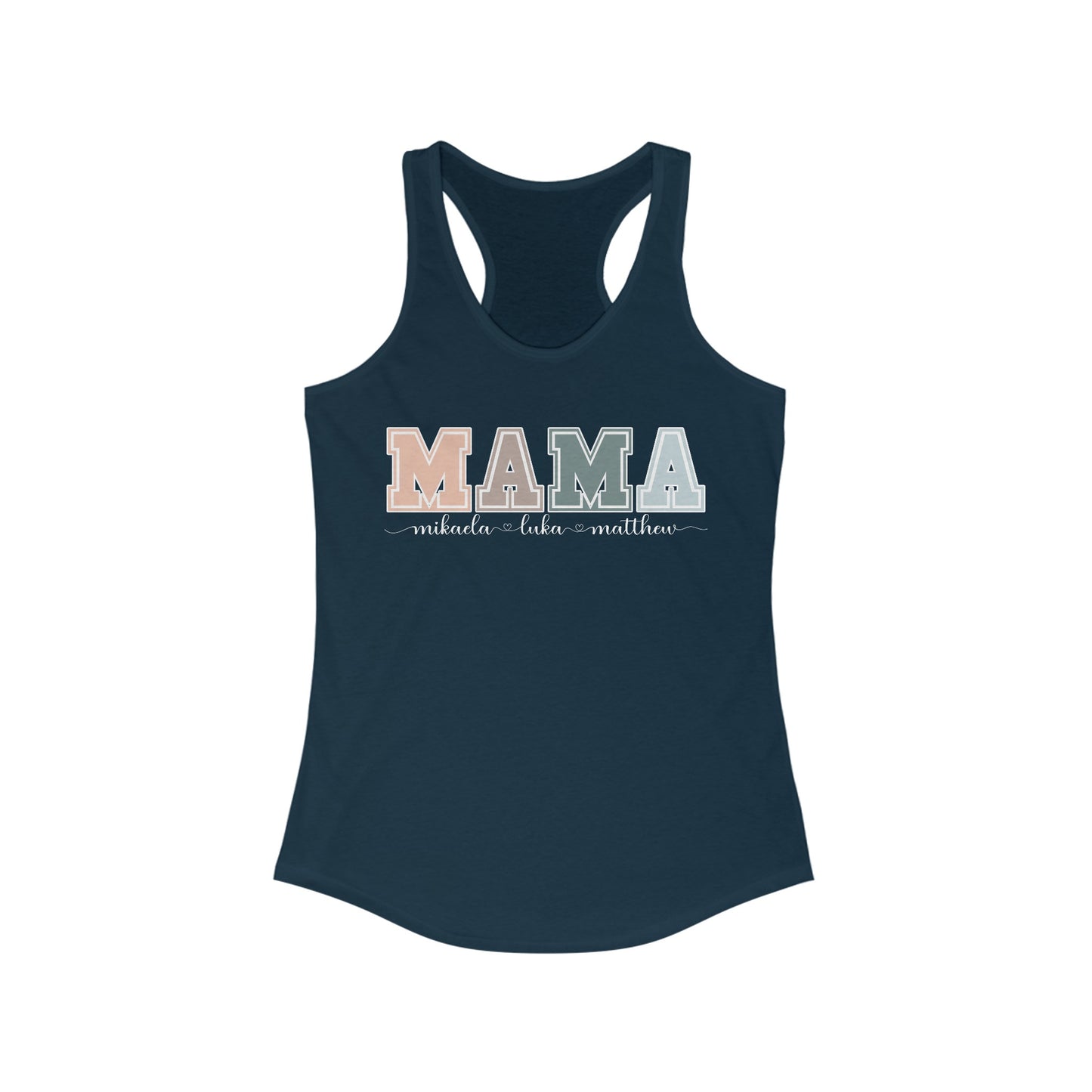 Personalized Custom Mama Racerback Tank