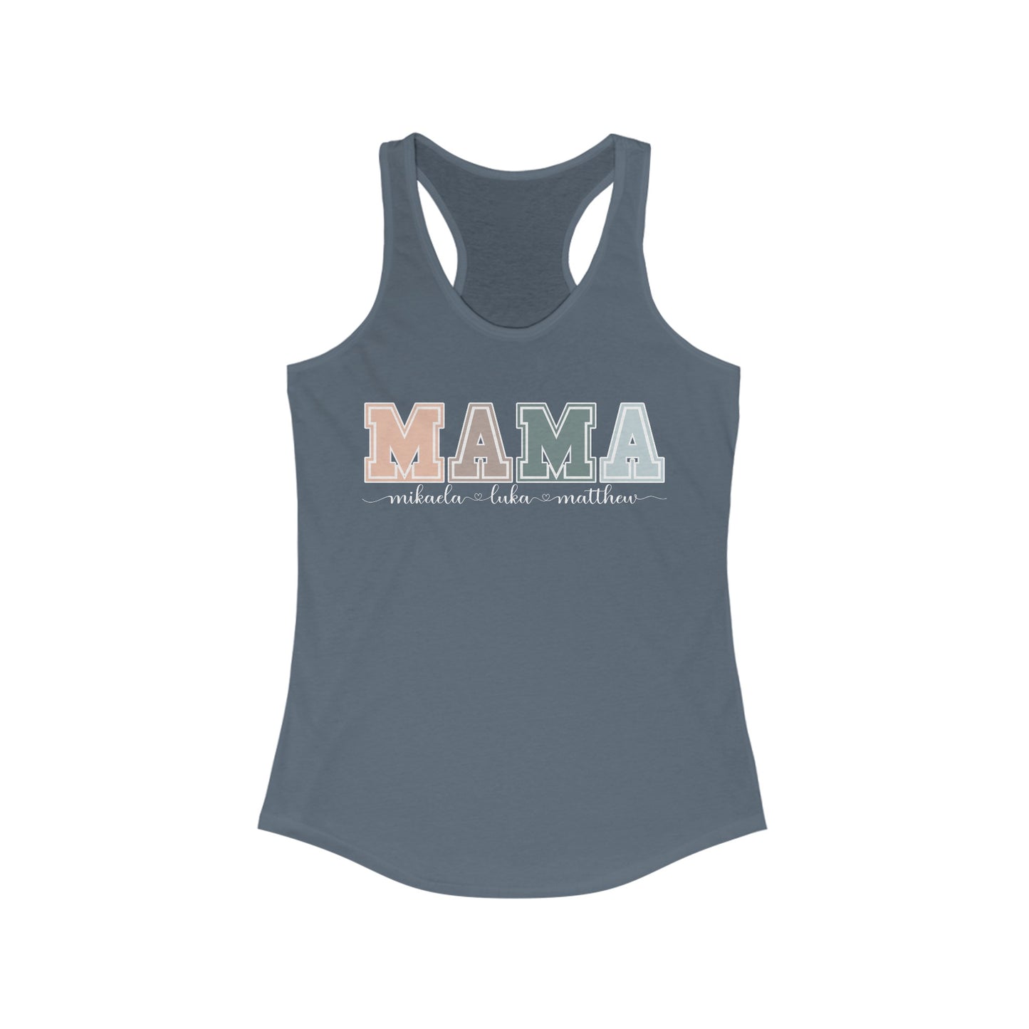 Personalized Custom Mama Racerback Tank