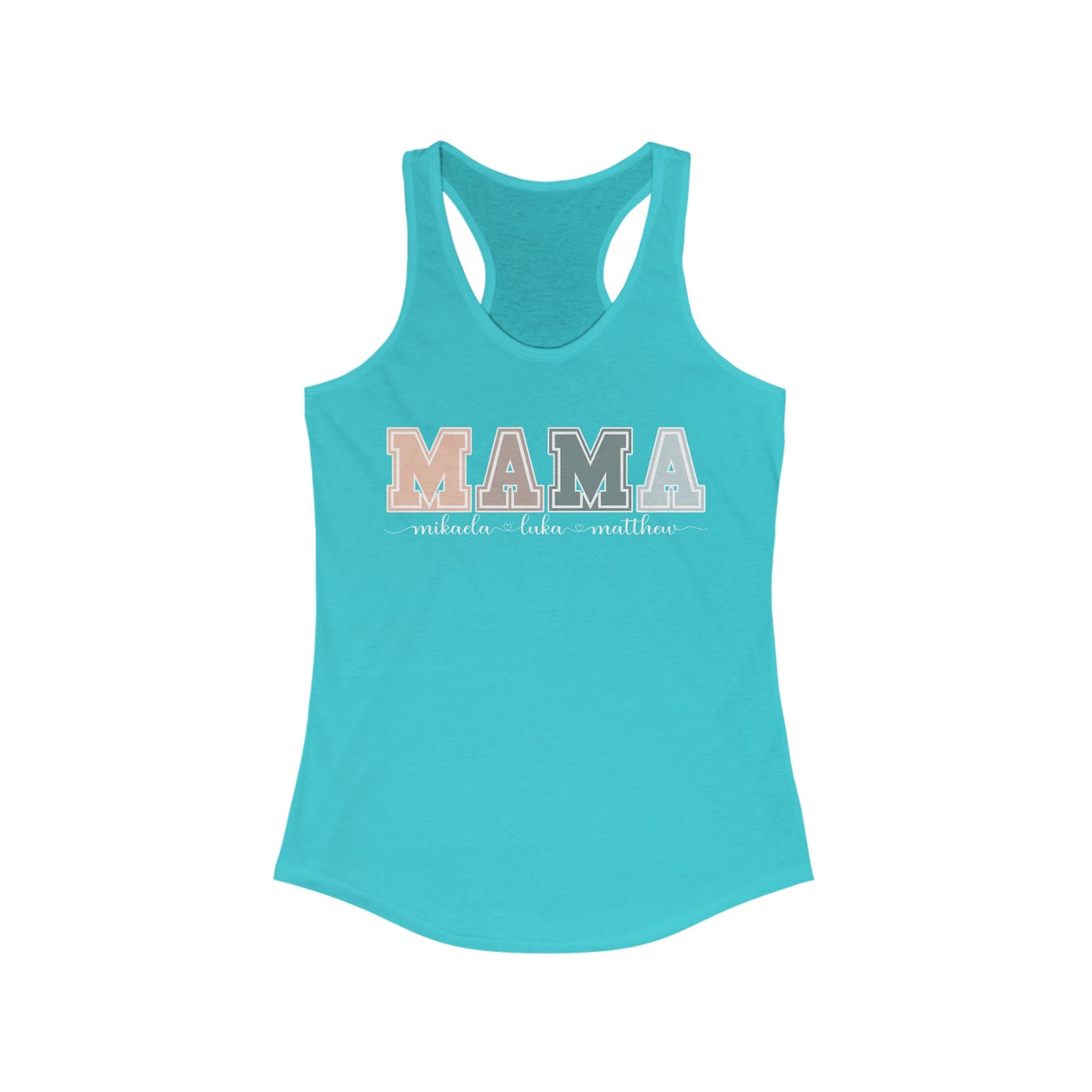 Personalized Custom Mama Racerback Tank