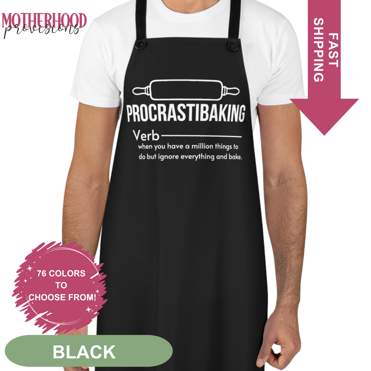 Procrastibaking Apron - 76 Colors
