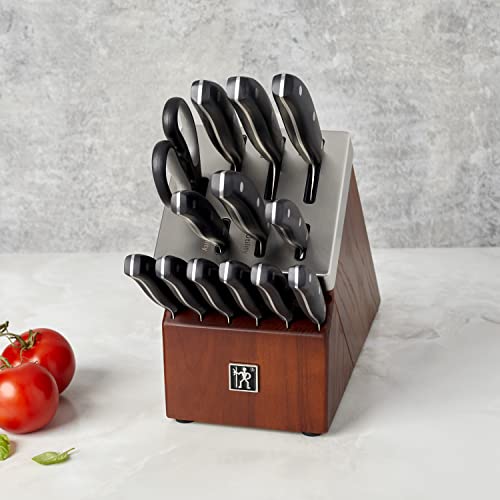 HENCKELS Definition Self-Sharpening Knife Block Set, 14-pc, Black/Stainless Steel