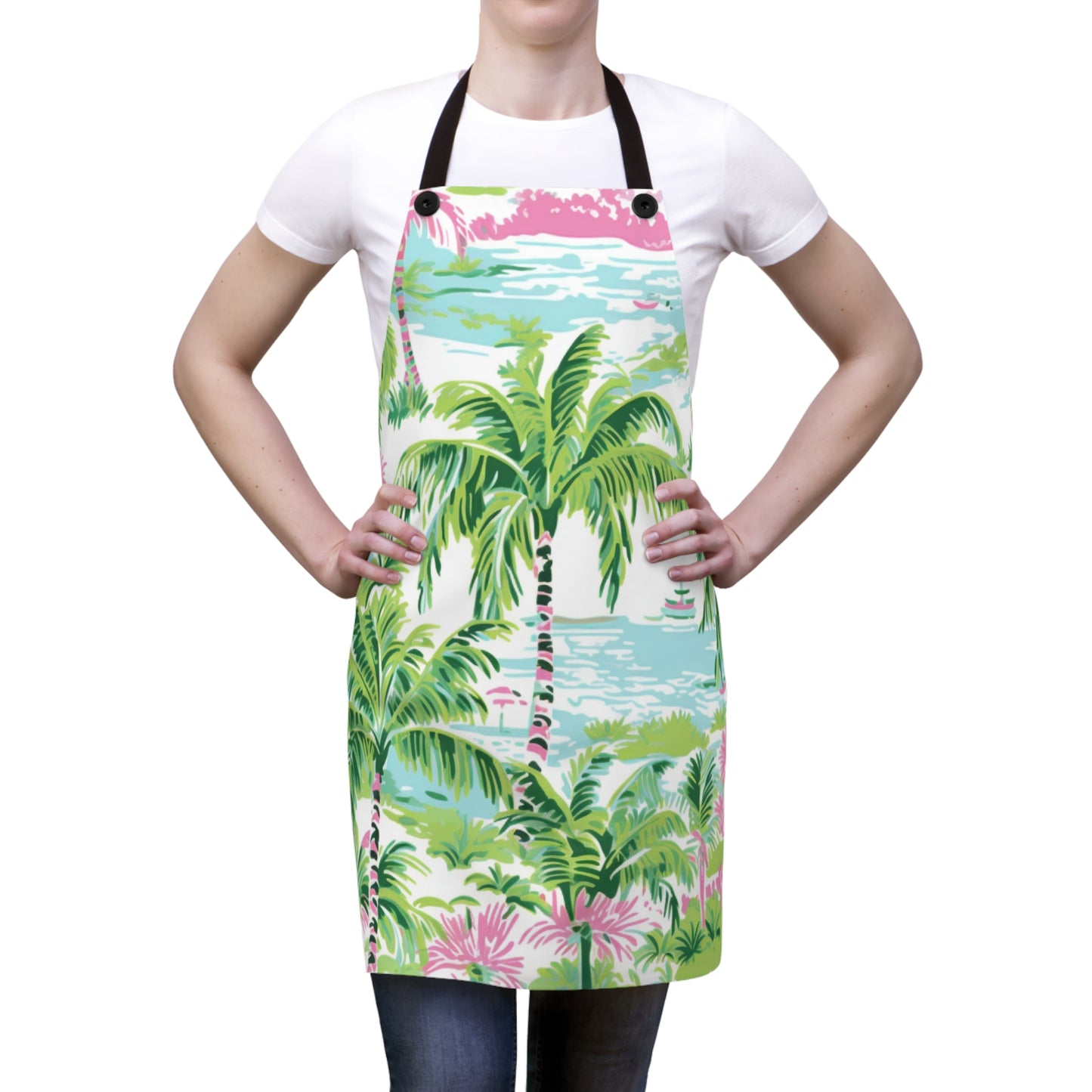 Preppy Tropical Ocean Apron
