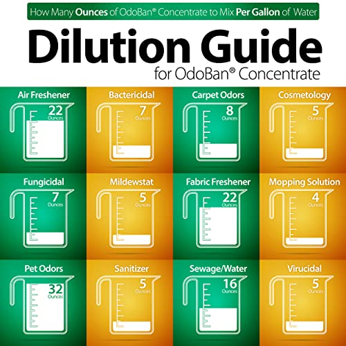 OdoBan Disinfectant and Odor Eliminator, Ready-to-Use 32 oz Spray Bottle and 1 Gallon Concentrate, Fresh Linen Scent