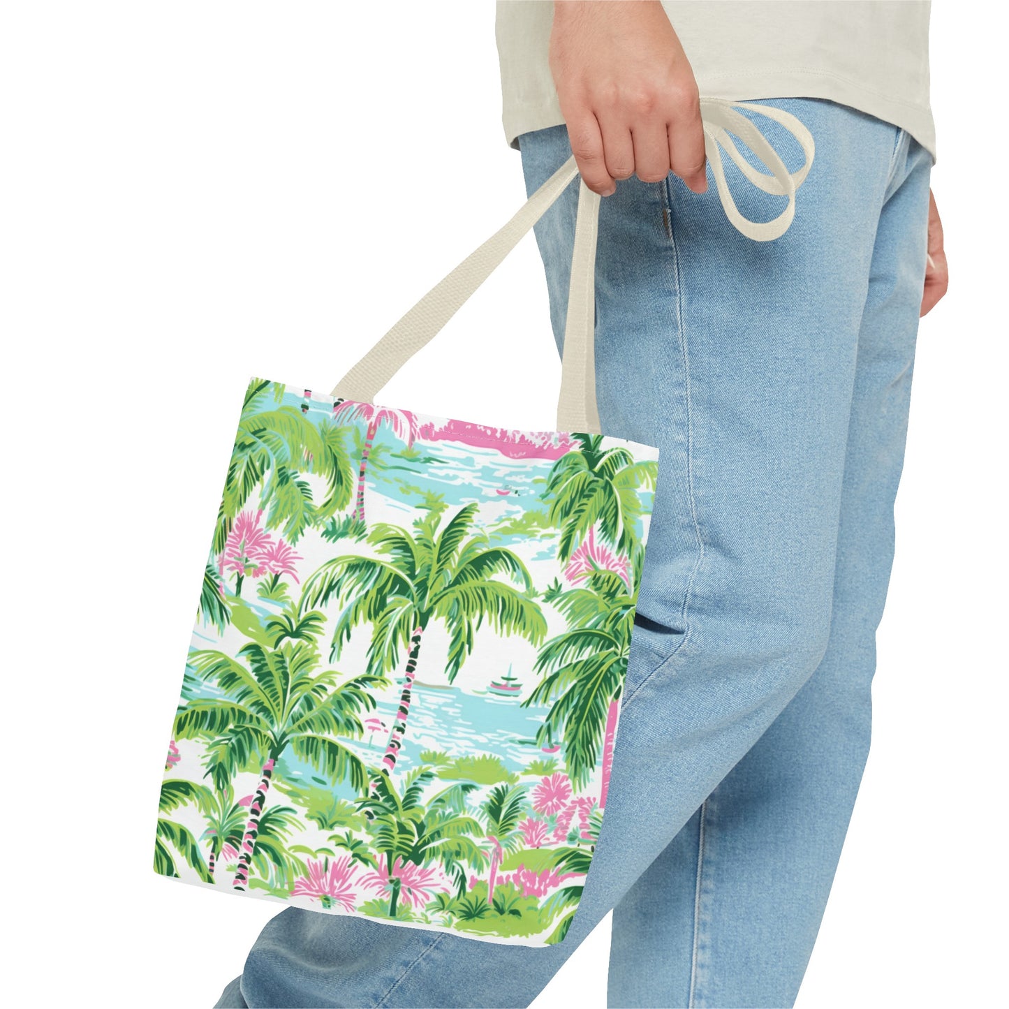 Preppy Tropical Ocean Tote Bag