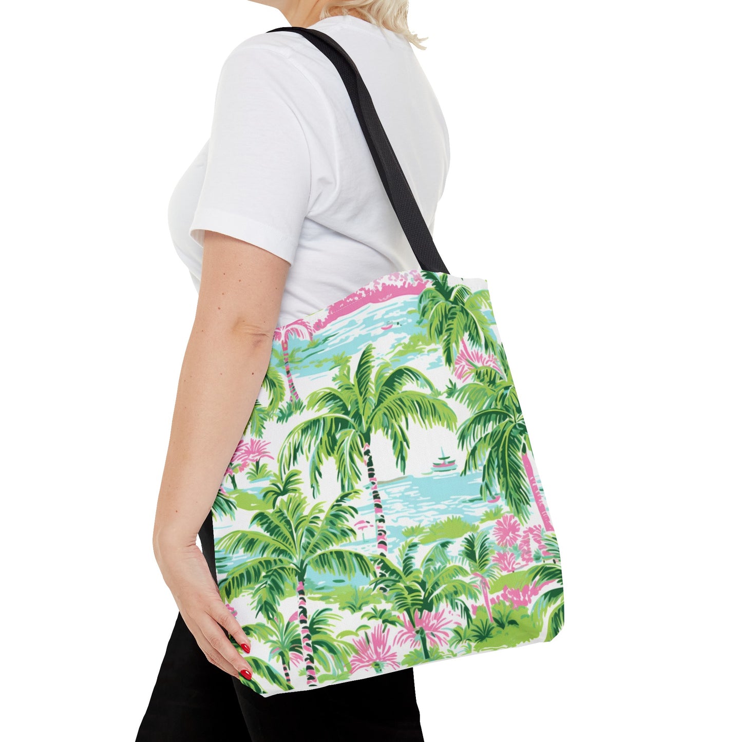 Preppy Tropical Ocean Tote Bag
