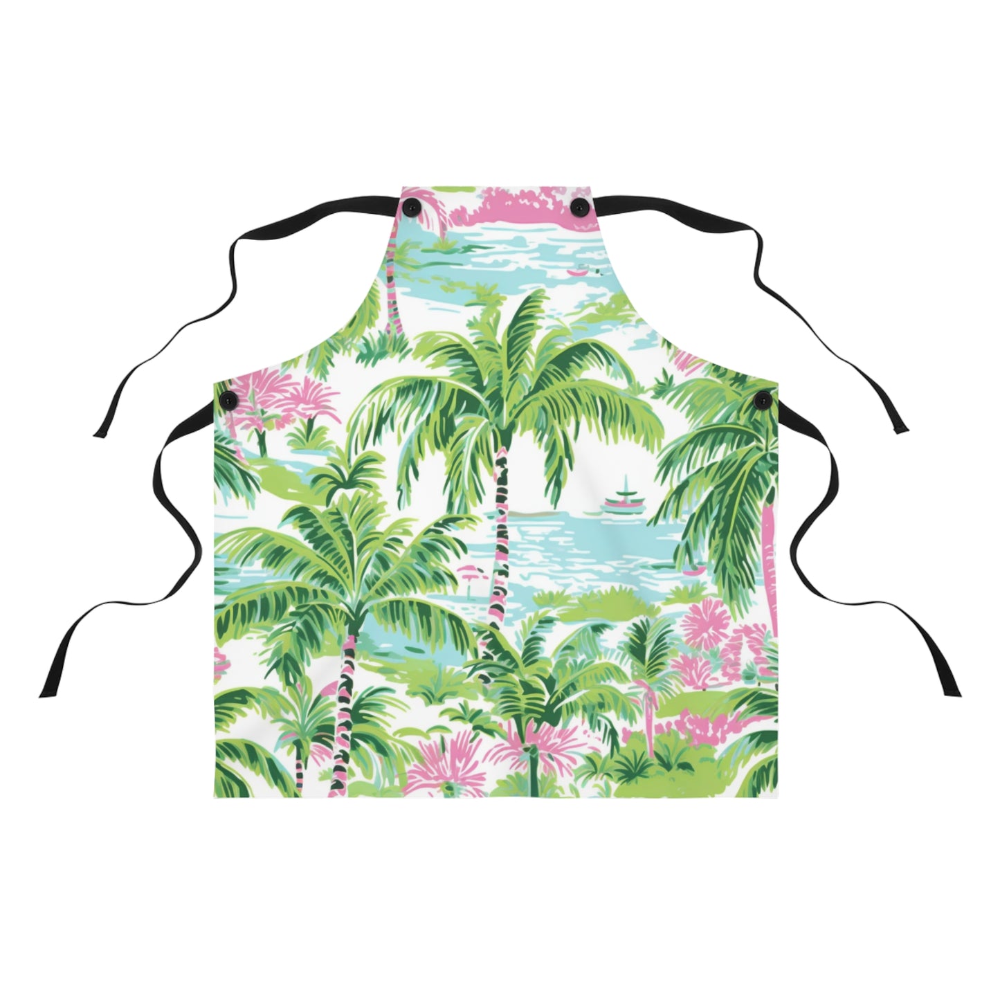 Preppy Tropical Ocean Apron